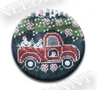 Fresh Eggs Farm Little Red Truck Needle Nanny by Hands On Design